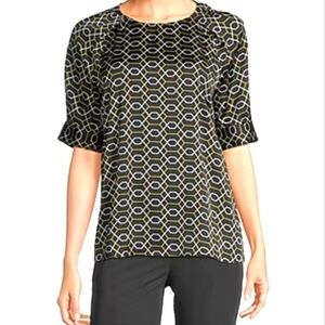 Worthington Women's Short Sleeve Blouse Size XXL